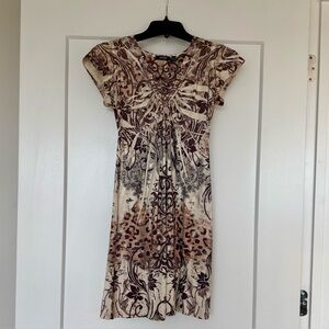 APT 9 Brown Patterned Dress